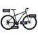 Bicicleta Cazelle Roma Tam 18 Aco Carbono 21v -quadro Preto C/ Adesivo Preto/adesivo Azul/amarelo