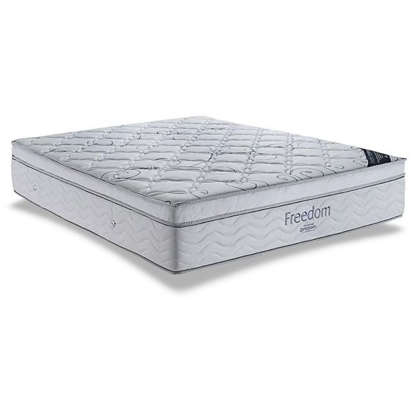 Colchão King Espuma Viscoelástico Visco Molas Ensacadas Superpocket Freedom Ortopillow (193x203x32) - Ortobom