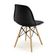 Conjunto 18 Cadeiras Charles Eames Eiffel Wood Base Madeira - Preta