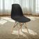 Conjunto 18 Cadeiras Charles Eames Eiffel Wood Base Madeira - Preta