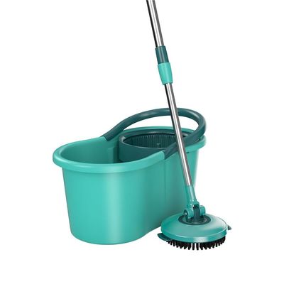 Mop Giratório 3 em 1 FlashLimp MOP8258 com Balde, Cabo Telescópico e 3 Tipos de Refis Verde água/Verde esmeralda/Inox