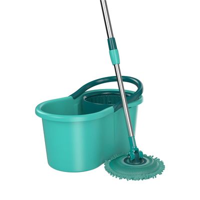 Mop Giratório 3 em 1 FlashLimp MOP8258 com Balde, Cabo Telescópico e 3 Tipos de Refis Verde água/Verde esmeralda/Inox