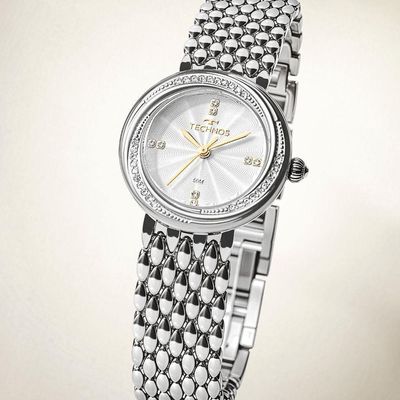 Relógio Technos Feminino Mini Joia Prata - 2035nbk-1k
