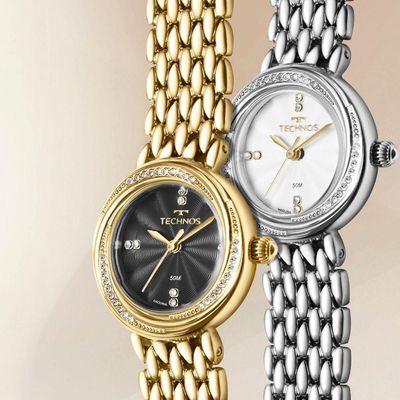 Relógio Technos Feminino Mini Joia Prata - 2035nbk-1k
