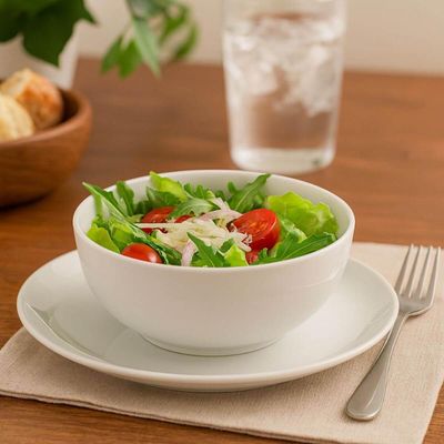 Saladeira Porcelana Branca Tramontina 15x7cm Bowl Sobremesa Salada 738ml Maria Augusta