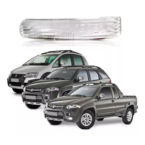 Lente Do Pisca Seta Retrovisor Fiat Idea Strada Pálio Adventure Lado Esquerdo Lente Do Pisca Seta Retrovisor Fiat Idea Strada Pálio Adventure Lado Esquerdo