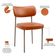 Cadeira Decorativa Sala De Jantar Melina Base Arena L02 Couríssimo Camel - Lyam Decor