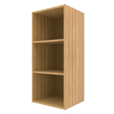 Armário Aéreo Bartira Cristal com 1 Porta, 2 Prateleiras e 40cm de largura - Lâmina Mel/Azul Royal Lâmina de Mel/Azul Royal