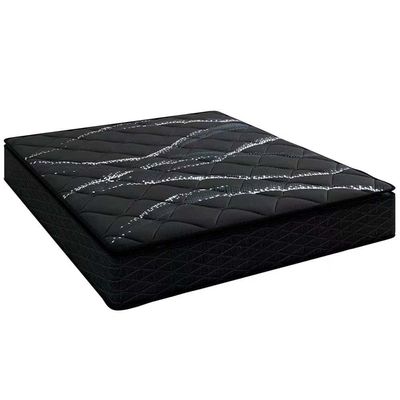 Colchão Queen Size New Itália D26 Molas Ensacadas e Pillow Top Umaflex + Base Box Itaflex Universal com Baú Preto/Granite