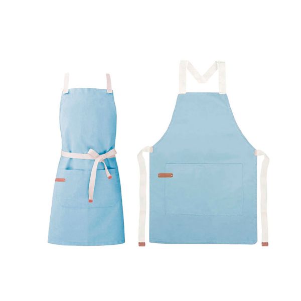 Avental Azul Claro Algodao Confeitaria Padaria Doceria 10un