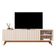 Rack Bancada Açai 180 Cm Tv Até 75 Com Pés Madeira Maciça Off White