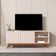 Rack Bancada Açai 140 Cm Tv Até 60 Com Pés Madeira Maciça Off White