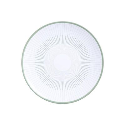 Prato Sobremesa Tramontina Lineare 19cm Em Porcelana Decorada