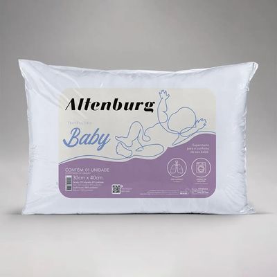 Travesseiro Baby 30x40cm Branco Altenburg