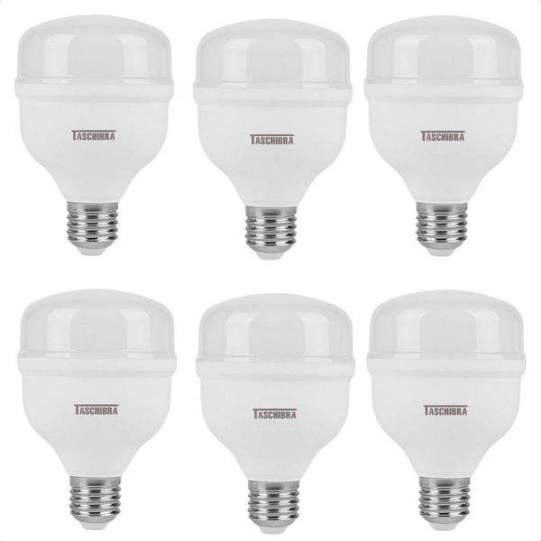 Kit 6 Lâmpadas High Led Tkl 40w Taschibra E27 Bivolt