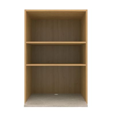 Armário Aéreo Bartira Cristal com Nicho para Micro-ondas, 1 Porta, 1 Prateleira e 60cm de largura - Lâmina Mel/Azul Royal Lâmina de Mel/Azul Royal