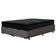 Colchão Queen Size New Itália D26 Molas Ensacadas e Pillow Top Umaflex + Base Box Itaflex Universal com Baú Preto/Granite