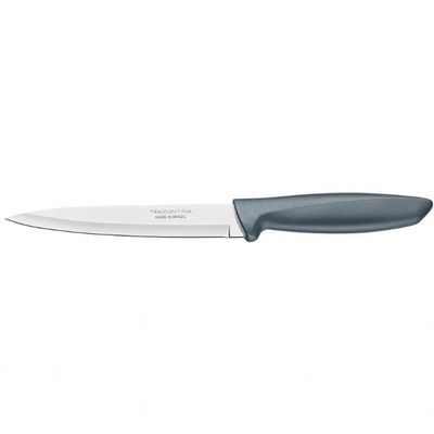 Faca 6 Utility Tramontina Plenus em Aço Inox Inox/Cinza