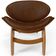 Poltrona Decorativa Orgânica Sala Living Kadosh L02 Couríssimo Marrom - Lyam Decor