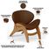 Poltrona Decorativa Orgânica Sala Living Kadosh L02 Couríssimo Marrom - Lyam Decor