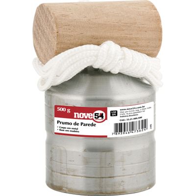 Prumo de parede 700g corpo metal - Nove54