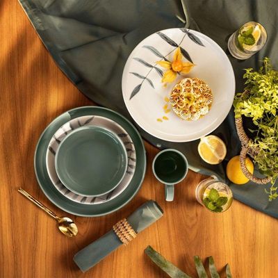 Aparelho De Jantar 30 Peças Flat Samambaia Oxford