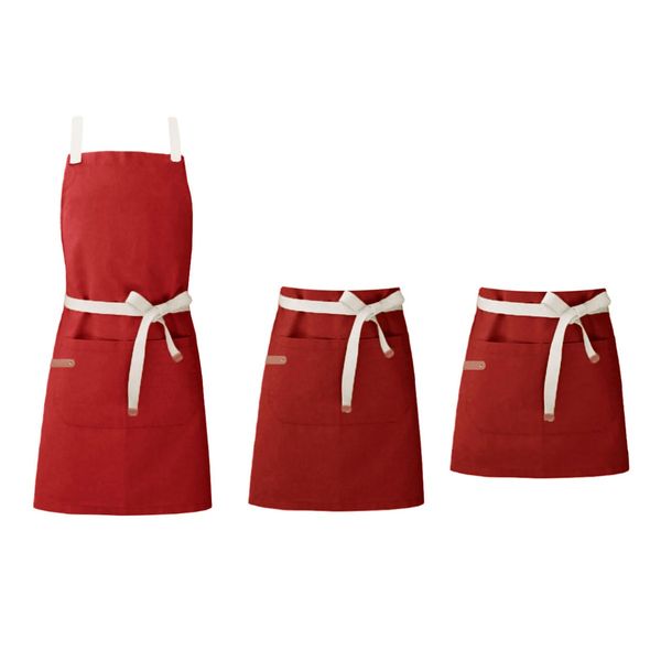 Avental Vermelho e Cintura Cafeteria Pintura Salao Artes 3un Avental Vermelho e Cintura Cafeteria Pintura Salao Artes 3un