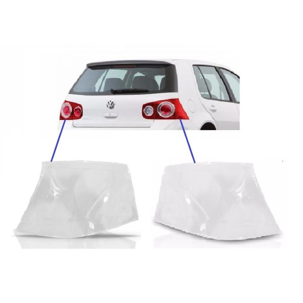 Par Lente Da Lanterna Traseira Canto Vw Golf Sportline 2009