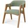 Cadeira Para Sala de Jantar e Estar Living Estofada Suran L02 Bouclê Oliva - Lyam