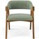 Cadeira Para Sala de Jantar e Estar Living Estofada Suran L02 Bouclê Oliva - Lyam