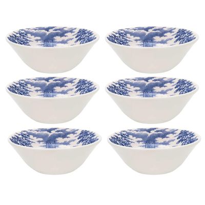 Tigela Conic Cerâmica Estampa Cena Inglesa 15,5cm 6un - Biona R91246