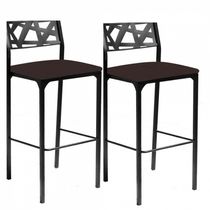Kit 2 Banquetas Gourmet Marrom