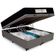 Cama Box Baú Queen Bipartido Sintético + Colchão Molas Ensacadas Sereneprime Sonnolux 158x198x69 Cinza