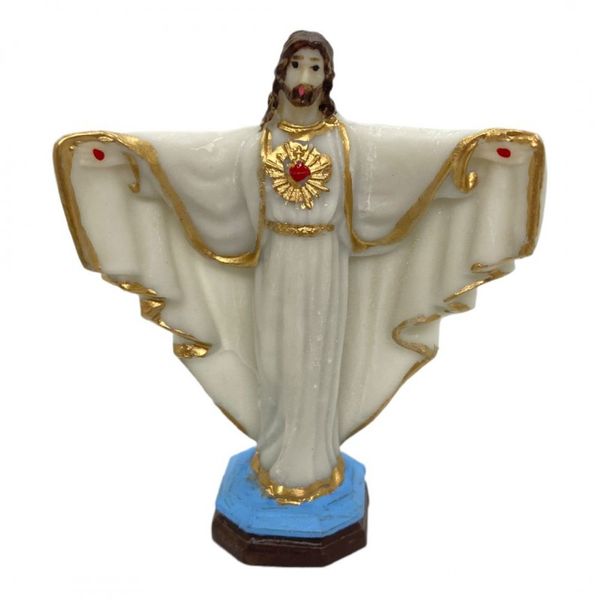 Imagem Jesus Oxalá de Braços Abertos 8 cm em Resina