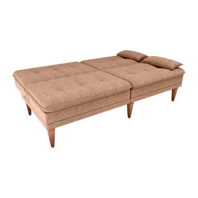 Sofá Cama 3 Lugares Reclinável Casal Premium 1,90 Larg Pietra Matrix Boucle Marrom