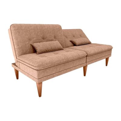 Sofá Cama 3 Lugares Reclinável Casal Premium 1,90 Larg Pietra Matrix Boucle Marrom
