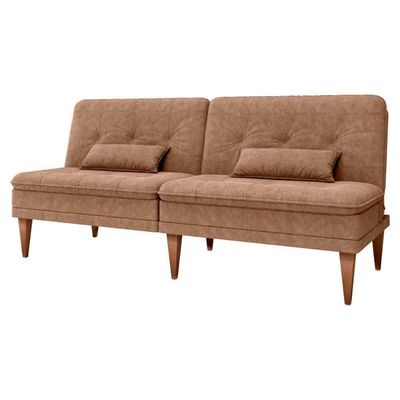 Sofá Cama 3 Lugares Reclinável Casal Premium 1,90 Larg Pietra Matrix Boucle Marrom