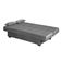 Sofá Cama 3 Lugares Casal Reclinável 190 Larg Laila Matrix Veludo Cinza