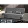 Sofá Cama 3 Lugares Casal Reclinável 190 Larg Laila Matrix Veludo Cinza