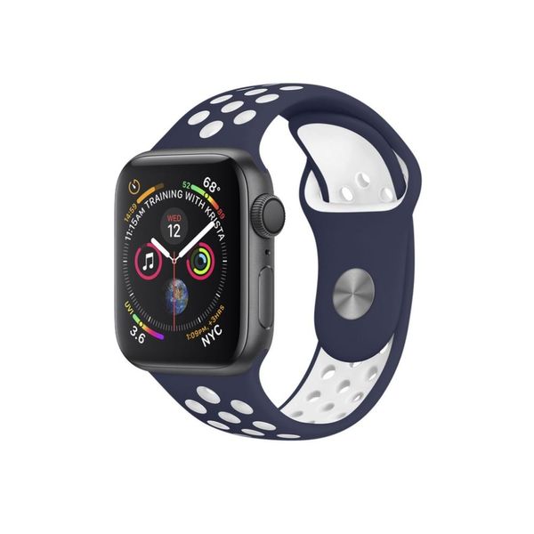 Pulseira para Apple Watch 42 / 44 / 45MM Armor Running - Azul escuro e branco - Gshield Pulseira para Apple Watch 42 / 44 / 45MM Armor Running - Azul escuro e branco - Gshield