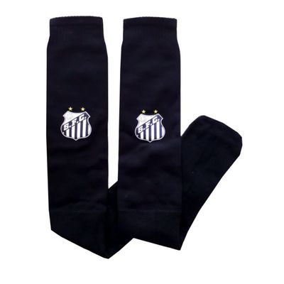 Meião Infantil Campo Santos Preto Oficial P