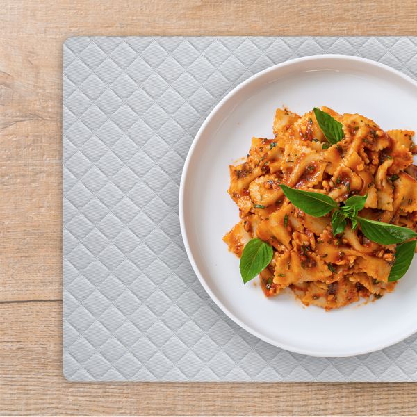 4 Jogo Americano Matelasse Branco Impermeável  Pvc