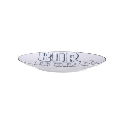 Prato Raso Tramontina Texas 25cm Em Porcelana Decorada