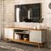 Rack Para Sala De Estar Tv 75 Pol Pés Retrô Eller L05 Nature Off White - Lyam Decor