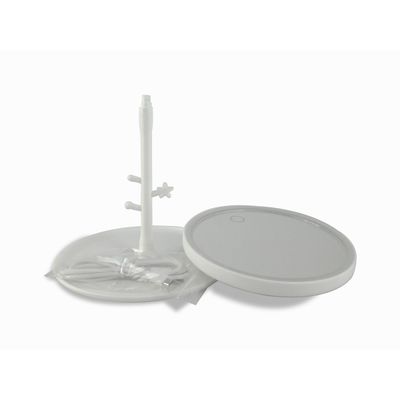 Espelho de Mesa Com Bandeja e Iluminação em Led Recarregável Via USB Botão Touch Ajuste de Ângulo