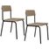 Kit 02 Cadeiras Estofada Para Sala De Jantar Sense Preto C01 Linho Areia - Lyam Decor