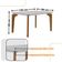 Conjunto Mesa Liz 120cm Com Vidro Cp 4 Cadeiras Athenas Moderna Veludo Marrom Off White Imbuia