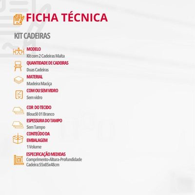 Conjunto Com 2 Cadeiras Malta Moderna Mobília Bouclê 01 Cinamomo Imbuia