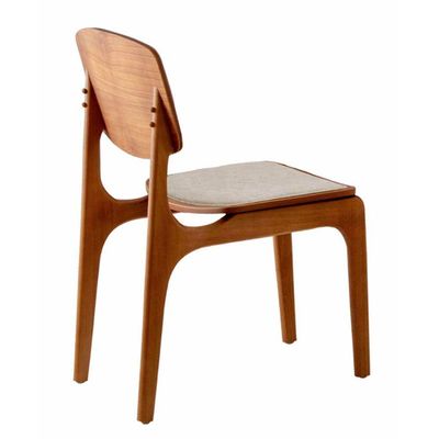 Conjunto Com 2 Cadeiras Malta Moderna Mobília Bouclê 01 Cinamomo Imbuia