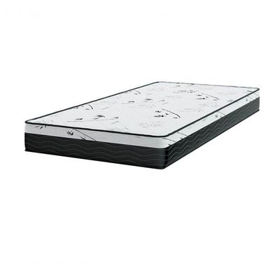 Cama Box Solteiro 88 Sintético Marrom Com Colchão Espuma D33 One Face - Bello Box - 58x88x188